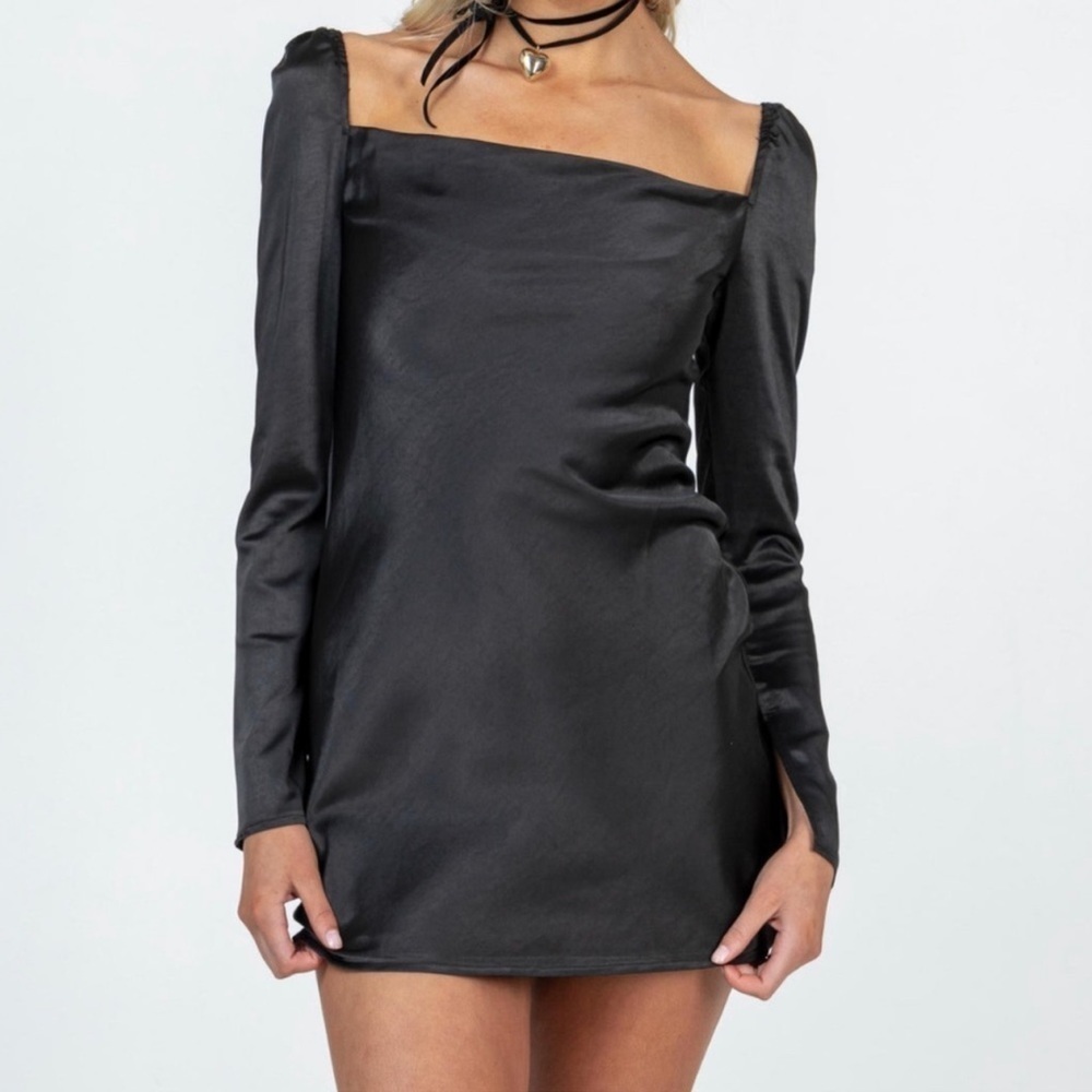 Princess Polly Star Power Mini Dress Black 2